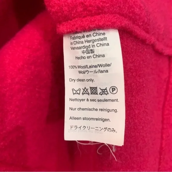 J Crew Coat Daphne Topcoat Italian Boiled Wool in Pink - Picture 10 of 10